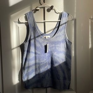 Madewell blue Knit Tank with Space Dye